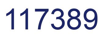 Number 117389 blue image