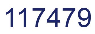 Number 117479 blue image