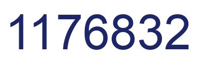 Número 1176832 imagen azul