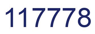 Number 117778 blue image