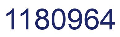 Number 1180964 blue image