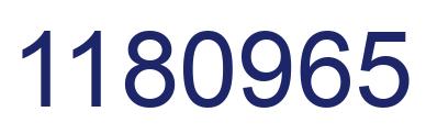 Number 1180965 blue image