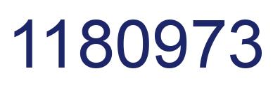 Number 1180973 blue image