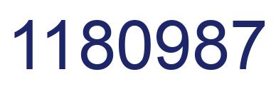 Number 1180987 blue image