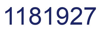 Number 1181927 blue image