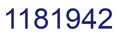 Number 1181942 blue image