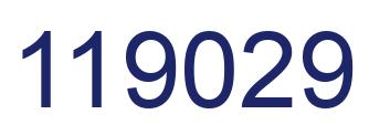Number 119029 blue image