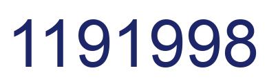 Number 1191998 blue image