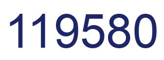 Número 119580 imagen azul