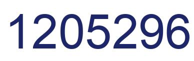 Number 1205296 blue image