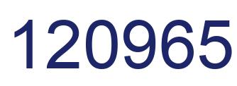 Number 120965 blue image