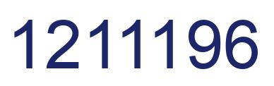 Number 1211196 blue image