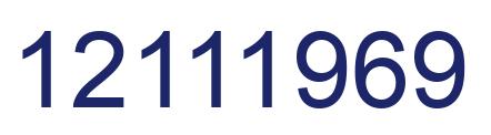 Número 12111969 imagen azul