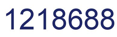 Número 1218688 imagen azul