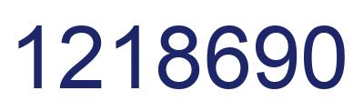 Número 1218690 imagen azul