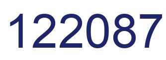 Number 122087 blue image