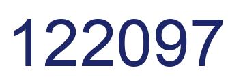 Number 122097 blue image