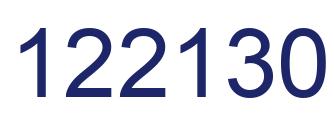 Number 122130 blue image