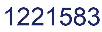 Número 1221583 imagen azul
