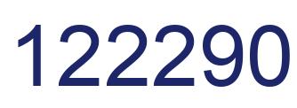 Number 122290 blue image