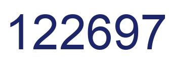 Number 122697 blue image