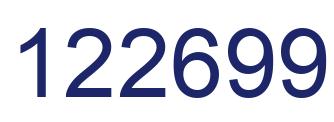 Number 122699 blue image