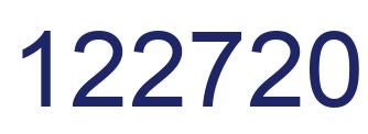 Number 122720 blue image