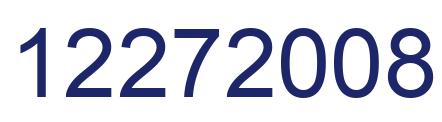 Number 12272008 blue image