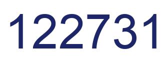 Número 122731 imagen azul