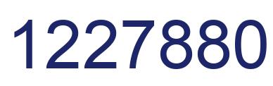 Number 1227880 blue image