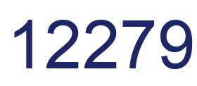 Number 12279 blue image