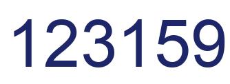 Número 123159 imagen azul