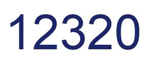 Number 12320 blue image