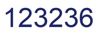Number 123236 blue image
