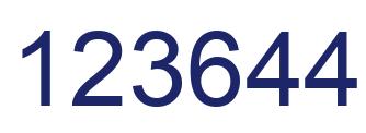 Número 123644 imagen azul