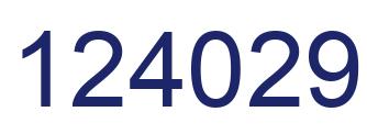 Number 124029 blue image