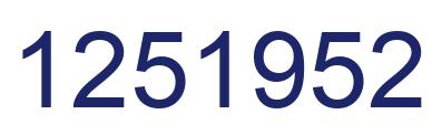 Number 1251952 blue image