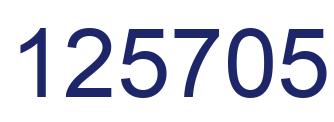 Number 125705 blue image