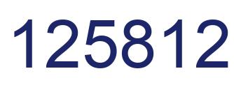 Number 125812 blue image
