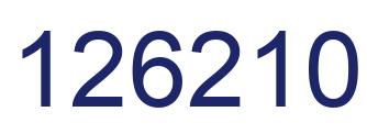 Number 126210 blue image