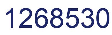 Number 1268530 blue image
