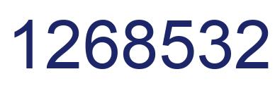 Number 1268532 blue image