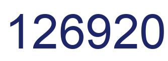 Number 126920 blue image