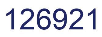 Number 126921 blue image