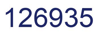 Number 126935 blue image