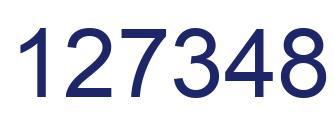 Number 127348 blue image