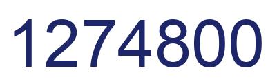 Número 1274800 imagen azul