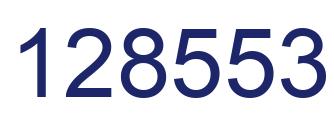 Number 128553 blue image