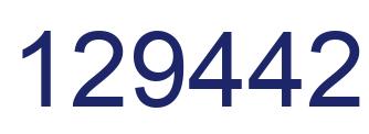 Number 129442 blue image