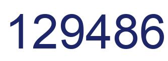 Number 129486 blue image